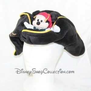 Mickey Mouse Hat DISNEYLAND PARIS Pirate Black Disney